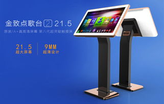 金致點歌臺21.5英寸玫瑰金邊框高清圖賞 廣州金回電子的時尚之選